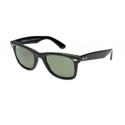 Ray-ban original wayfarer eb&egrave;ne vert polaris&eacute; - small-medium - noir