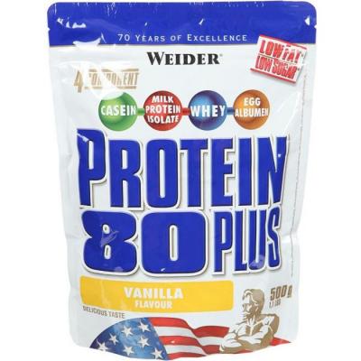 Weider Prot&eacute;ine 80 Plus 500 g Vanille - Formules avanc&eacute;es