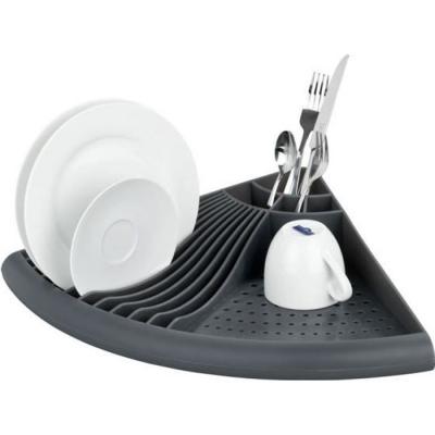 Egouttoir d'angle wenko tara en plastique gris