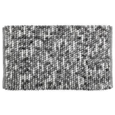 Tapis de bain design urdu - l. 60 x l. 90 cm - gris