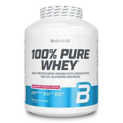Biotech USA 100% Pure Whey 2.27kg Cheesecake aux framboises - Lactos&eacute;rum
