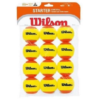 Wilson starter game wrt137200 balles de tennis enfant orange jaune