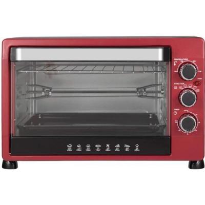 Mini four &eacute;lectrique WOLTU - 32L - 1600W - Rouge - Thermostat r&eacute;glable - Minuterie 60 min