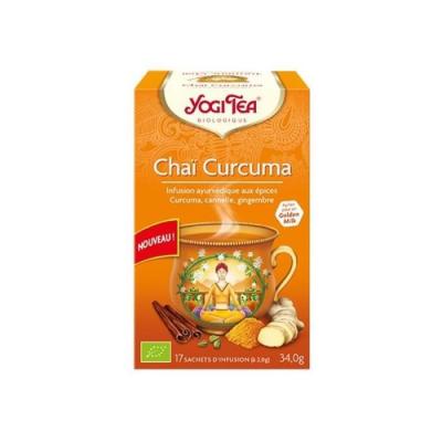 Infusion Biologique Chai Curcuma 17 Sachets Yogi Tea
