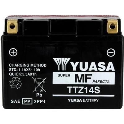 Batterie YUASA TTZ14S sans entretien livr&eacute;e avec pack acide