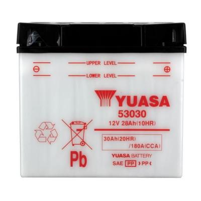 Batterie 12v 30 ah 53030 yumicron avec entretien (lg186xl130xh171)