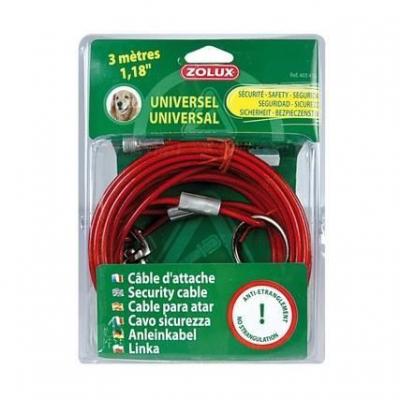C&acirc;ble D'attache Universel Pour Chien 3m - Zolux