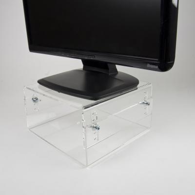 NEWSTAR Acrylic Monitor Raiser height adjustment: 0 to 25 degrees