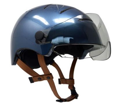 Casque de v&eacute;lo urbain avec visi&egrave;re Kask 4 a&eacute;rations Taille L Bleu