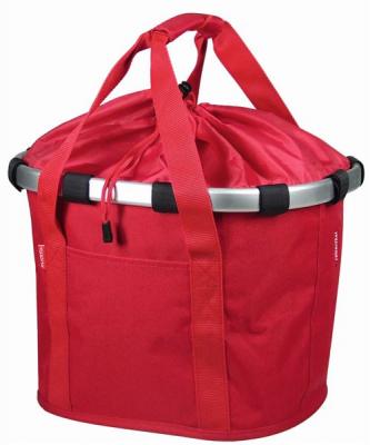 Porte bagage, sacoche, panier v&eacute;lo Klickfix Panier Bikebasket rouge