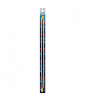 Prym Aiguilles &agrave; Tricoter pour Veste en Aluminium Gris 40 cm 6 mm