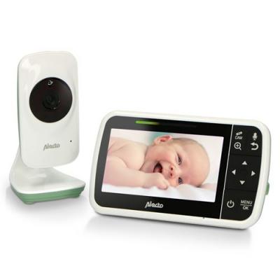 Babyphone avec cam&eacute;ra et &eacute;cran couleur 4.3 DVM149GN Blanc-Vert menthe
