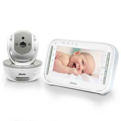 Babyphone avec cam&eacute;ra et &eacute;cran couleur 4.3 DVM200MGS Blanc-Gris