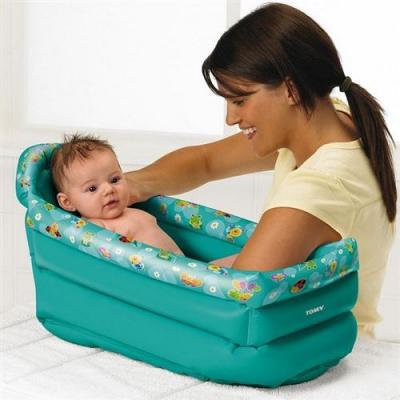 Baignoire gonflable de voyage b&eacute;b&eacute; 0-6 mois - tomy