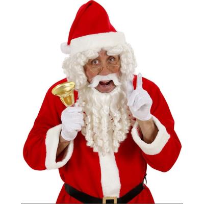 Barbe perruque et sourcils du p&egrave;re no&euml;l luxe