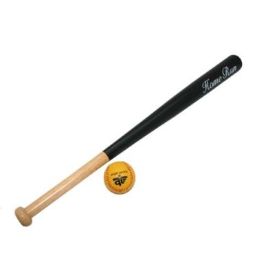 Batte De Baseball 70 Cm En Bois Avec Balle 7 Cm Junior Pour Enfant 6 Ans +