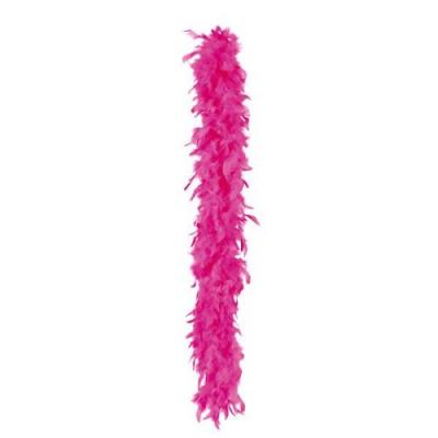 Boa en plumes - Rose chaud - 180cm - Femme - Adulte