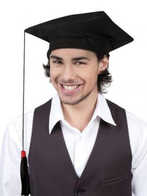 Boland 90646 - Chapeau Absolvent pour adulte - Noir