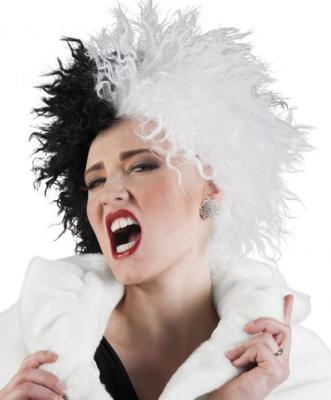 Boland perruque Ivy dames noir / blanc
