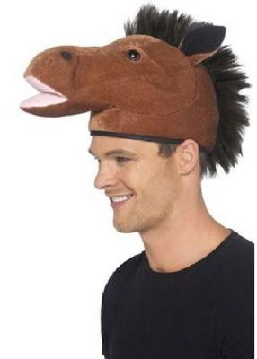 Smiffys Bombe de cheval, marron, avec crini&egrave;re