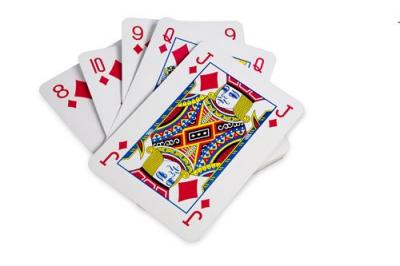 BS Toys cartes &agrave; jouer g&eacute;antes 37 x 26 cm 54 pi&egrave;ces bleu