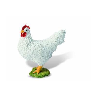 Figurine poule blanche