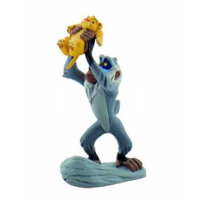 Rafiki avec la figurine de b&eacute;b&eacute; Simba 
