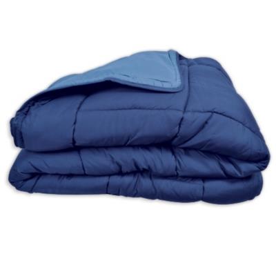 Couette Calgary microfibre 220x240 cm gitane et azur