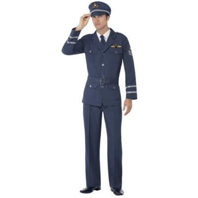 D&eacute;guisement Capitaine Air Force Homme L Bleu 38830/l Smiffys L - 38830/L Smiffys