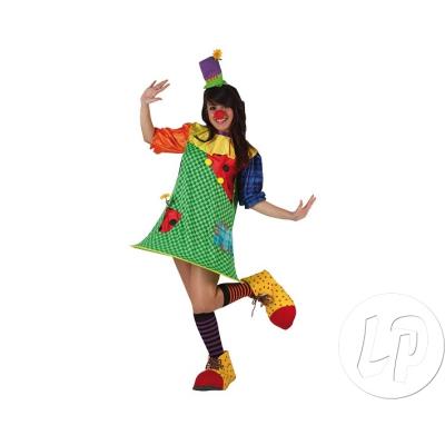 D&eacute;guisement clown - femme - ml - multicolore