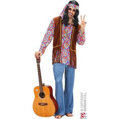D&eacute;guisement de Hippie Homme Psychedelic (Taille Europ&eacute;enne 56/58)