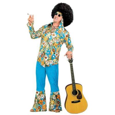 W WIDMANN- Costume de Hippie pour Adulte, 11005306, Multicolore, XXL