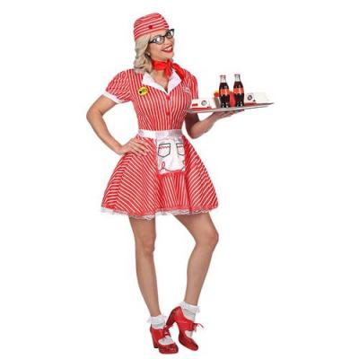 W WIDMANN- Costume Cameriera Da Donna D&eacute;guisements, 10131246, Rouge