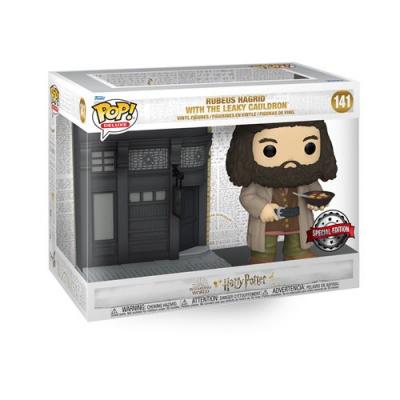 Figurine funko pop deluxe harry potter diagon alley the cauldron with hagrid