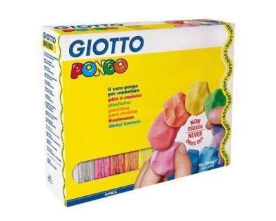 P&acirc;te &agrave; modeler Giotto Pongo Soft - Pack de 12 pains de 450g