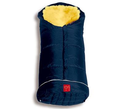 KAISER Chanceli&egrave;re SHEEPY avec insert en agneau, bleu marine