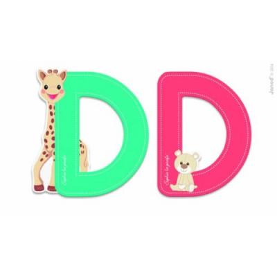 SOPHIE LA GIRAFE Lettre Sophie La Girafe (bois) - D