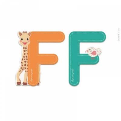 SOPHIE LA GIRAFE Lettre Sophie La Girafe (bois) - F