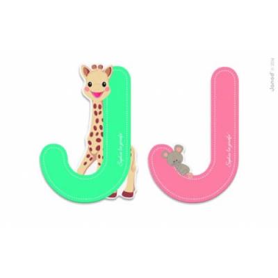 SOPHIE LA GIRAFE Lettre Sophie La Girafe (bois) - J