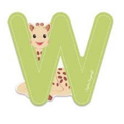 SOPHIE LA GIRAFE Lettre Sophie La Girafe (bois) - W