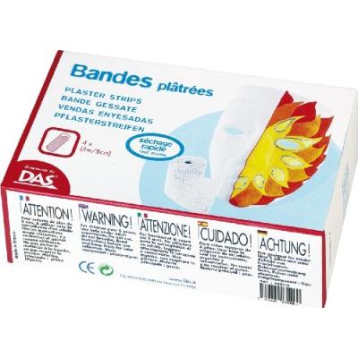 DAS - 4 bandes pl&acirc;tr&eacute;es 3m x 8cm