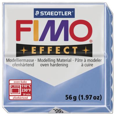 P&acirc;te Fimo Effect Bleu agate 386 - 56 gr - Fimo - couleur variant