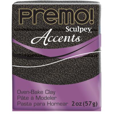 P&acirc;te Sculpey Accent - Twinkle twinkle (noir paillet&eacute;)