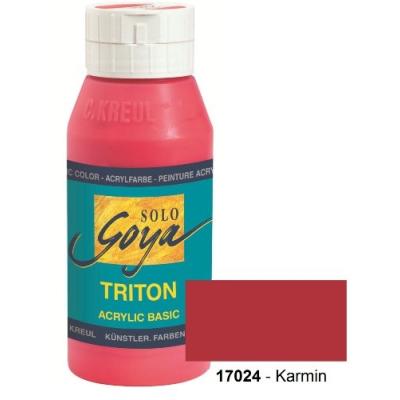 Peinture acrylique solo goya triton, rouge carmin, kreul 17024 