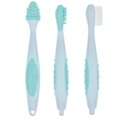 B&eacute;b&eacute; Confort Set de 3 Brosses &agrave; Dents avec Etui Sailor
