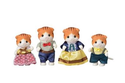 Famille chats roux sylvanian