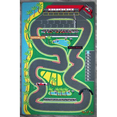 Tapis enfant TAPITOM &ndash; Circuit de voitures - 130 x 200 cm