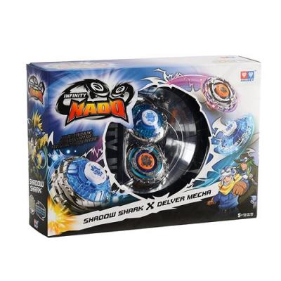 Toupie Infinity Nado Split S&eacute;rie Shadow Shark et Delver Mecha