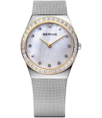 Bering Montre Femme, Mixte 12430-010 nacre, Blanc
