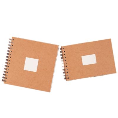 Carnet de voyage havane &agrave; spirale papier aquarelle 300 g/m&sup2; grain torchon